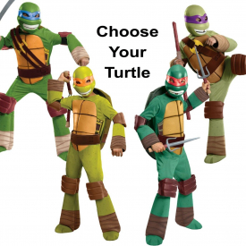 Child Nick TV Show TMNT Teenage Mutant Ninja Turtles Raph Mike Leo / Don Costume