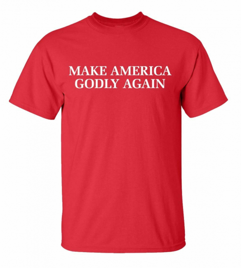 Christian Make America Godly Again Adult Short Sleeve T-Shirt