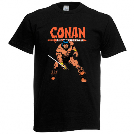 Conan the Barbarian Movie TV Show Men's Black T-Shirt Size S to 5XL