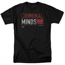 Criminal Minds TV Show Distressed Logo Quantico Adult T-Shirt All Sizes