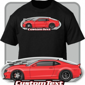 Custom Art T-Shirt 10 11 2010 2011 2012 2013 Chevrolet Camaro LS LT SS ZL-1 Z28