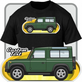 Custom Art T-Shirt 1994 1995 1996 Land Rover Defender 90 County 4×4 3.9 V8 4.0