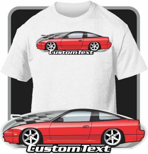 Custom Art T-Shirt for 1989-1993 S13 Nissan 240SX 240 sx SE Hatchback SR20DET