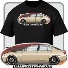 Custom Art T-Shirt for E60 03-10 BMW M5 Sedan B5 S 525i 530i 435i 540i 545i 550i