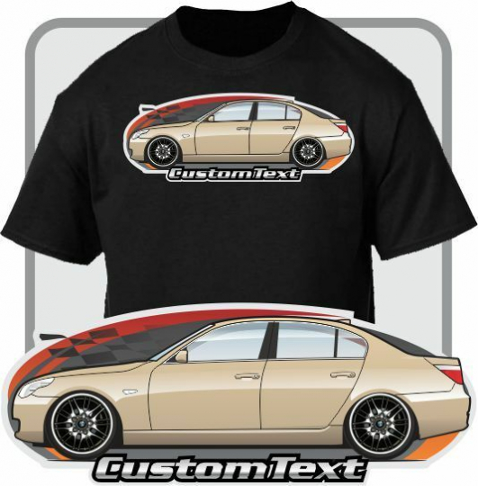 Custom Art T-Shirt for E60 03-10 BMW M5 Sedan B5 S 525i 530i 435i 540i 545i 550i