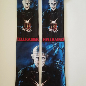 Custom Hellraiser Pinhead Dry Fit socks horror 80s movie classic