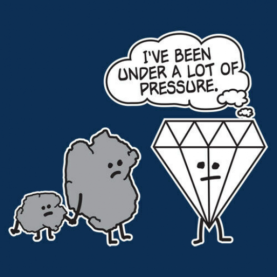 DIAMOND PRESSURE-Sarcastic Humor Graphic Gift Idea Cool Funny Novelty T-shirts