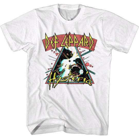 Def Leppard Hysteria Arch Men's T-Shirt Album Metal Rock Band OFFICIAL Merch