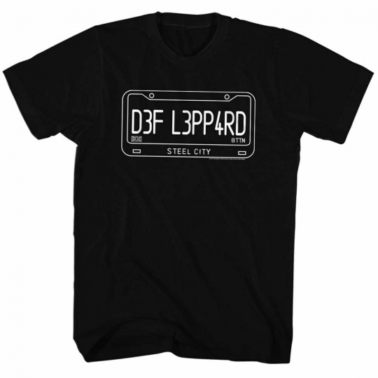 Def Leppard License Black Adult T-Shirt