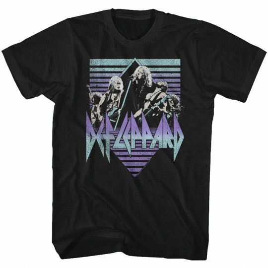 Def Leppard Music T-Shirt 80's Rock Sing It Sizes SM - 5XL New 100% Black Cotton