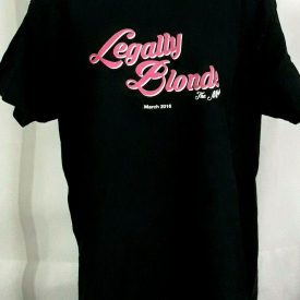 Detroit Country Day School “Legally Blonde The Musical” *Black* T-Shirt Sz (L/g)