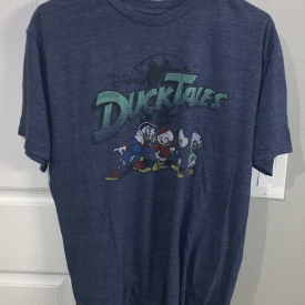 Disney Duck Tales Heathered Blue/Gray Mens T-shirt Size Large Large! EUC!!