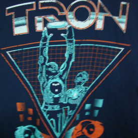 Disney TRON Men’s T-Shirt Size 3XL Blue Cotton