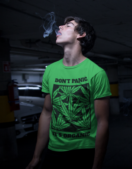 Don't Panic Its Organic Cannabis Adult Shirt For Women Men Pot Weed Tok Smoke Gi