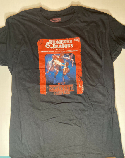 Dungeons and Dragons Stranger Things T shirt XL new with tags