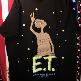 ET 1990s Universal Studios Florida One Size T Shirt Extra Terrestrial VHTF RARE