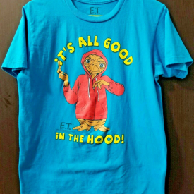 ET – “It’s All Good In The Hood” – Turquoise T-Shirt – Medium – Pre Owned