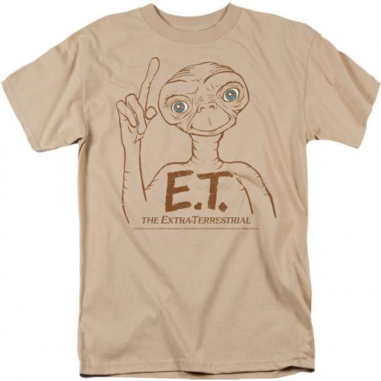 E.T. Movie Pointing Licensed Adult T-Shirt