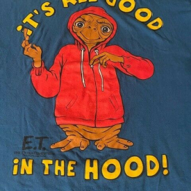 E.T. The Extraterrestrial T-Shirt Man It’s All Good In The Hood Size M