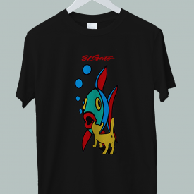 Eddie ElGato Cat Fish T-Shirt S-2XL