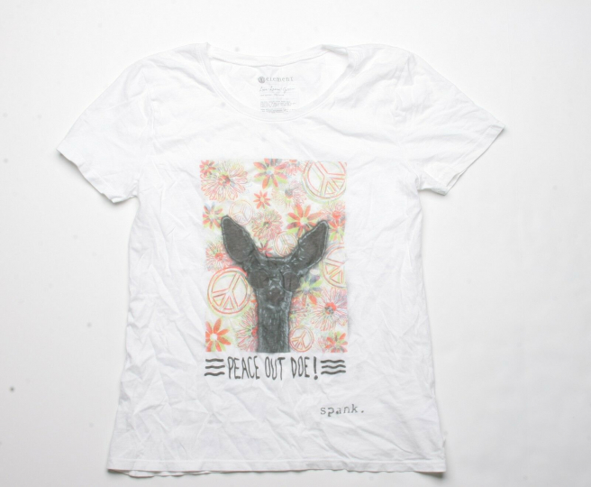 Element Peace Out Doe Tee (M) White