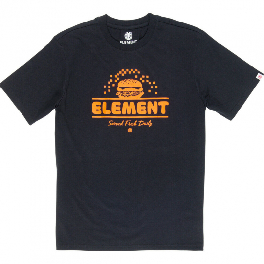 Element Skateboard Shirt Burger Black