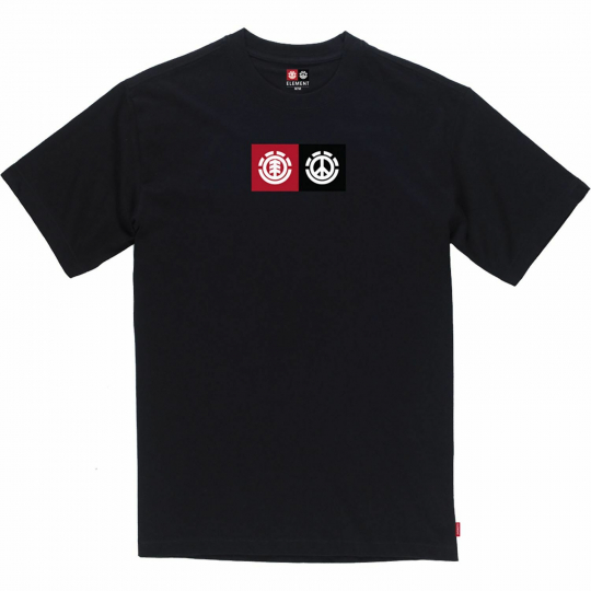 Element Skateboards Peace Front T-Shirt - Size: SMALL Black