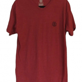 Element Skateboards T-Shirt Men’s Large L Short Sleeve Organic Cotton Red Tee