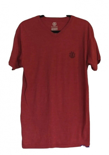 Element Skateboards T-Shirt Men's Large L Short Sleeve Organic Cotton Red Tee