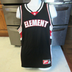 Element skate boarding Basketball style sleeveless jersey shirt retro 1990’s M
