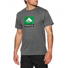 Emerica Classic Combo Mens T-shirt – Charcoal Heather All Sizes
