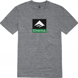 Emerica Men’s ClaShort-Sleeveic Combo T-Shirt Charcoal Heather Clothing