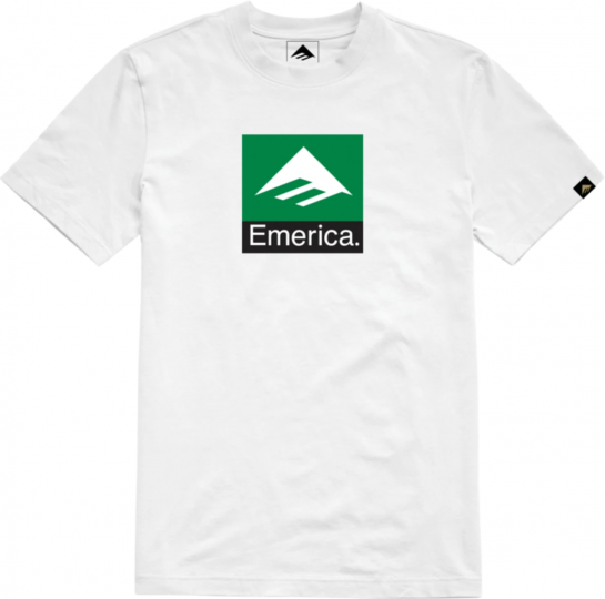 Emerica Men's ClaShort-Sleeveic Combo T-Shirt White Clothing
