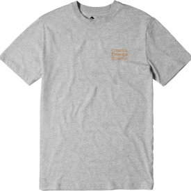 Emerica Men’s New Stack Short-Sleeve T-Shirt Grey Heather Clothing