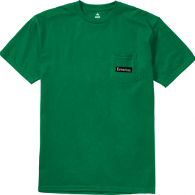 Emerica Men’s Pure Triangle Pocket T-Shirt Green Clothing