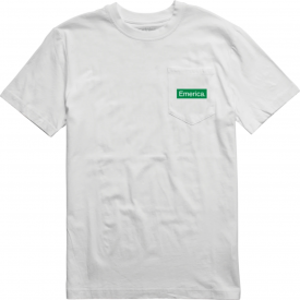 Emerica Men’s Pure Triangle Pocket T-Shirt White Clothing