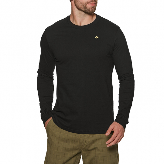 Emerica Mini Triangle Mens T-shirt Long Sleeve - Black All Sizes