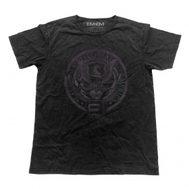 Eminem T Shirt Emerica Seal logo new Official Mens Vintage Finish Black