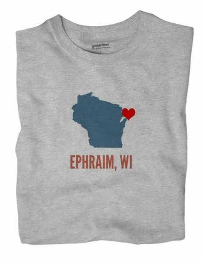 Ephraim Wisconsin WI T-Shirt HEART