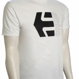 Etnies Corp Combo T-Shirt – White / Black – New