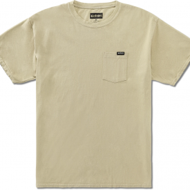 Etnies Men’s Icon Pocket Wash T-Shirt Khaki Clothing