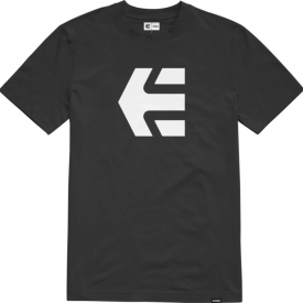 Etnies Men’s Icon T-Shirt Black White Clothing