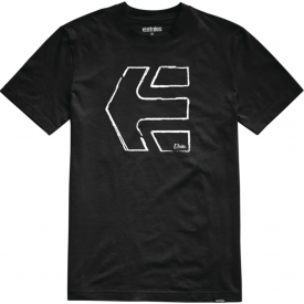 Etnies Men’s Sketch Outline Short-Sleeve T-Shirt Black Clothing