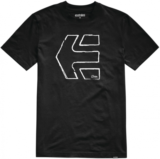 Etnies Men's Sketch Outline Short-Sleeve T-Shirt Black Clothing
