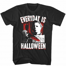 Everyday is Halloween Men’s T shirt Horror Movie Michael Myers Quotes Tee Scary