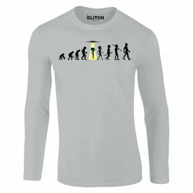 Evolution – Alien Abduction Men’s Long Sleeve T-Shirt Roswell ET Area 51