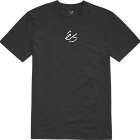 És Men’s Mini Script T-Shirt Black Clothing