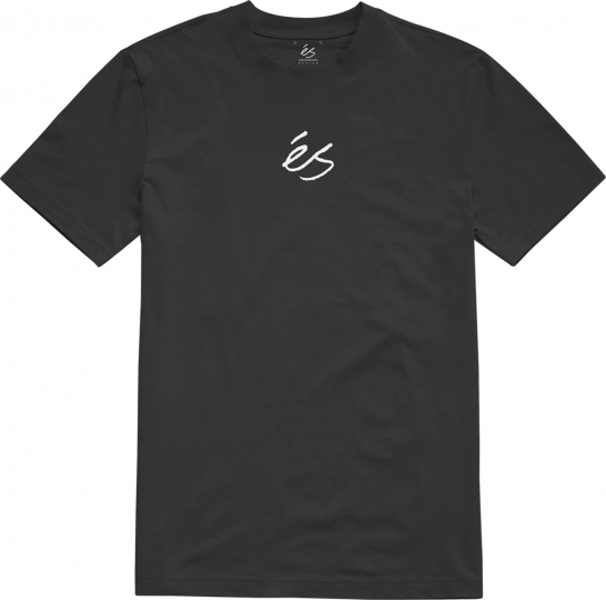 És Men's Mini Script T-Shirt Black Clothing