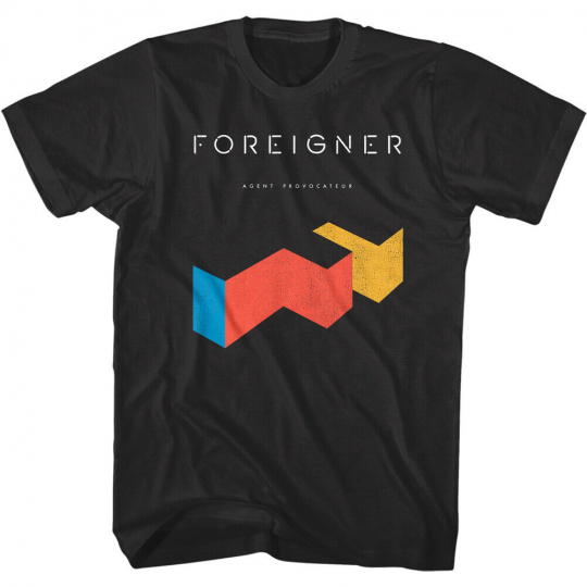 Foreigner Agent Provocateur Album Cover Men's T-Shirt Rock Band OFFICIAL