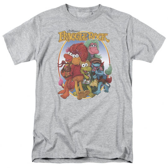 Fraggle Rock TV Show GROUP HUG Licensed Adult T-Shirt All Sizes